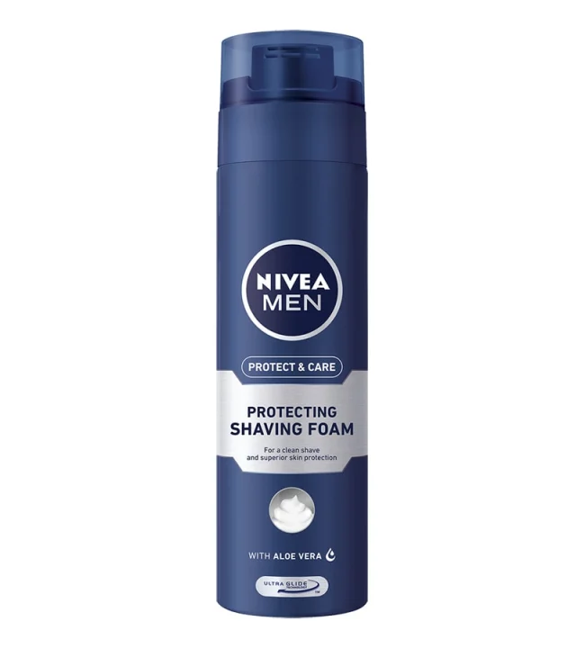 NIVEA Protect & Care Shaving Foam 200 ml .