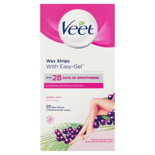 Veet - Cold Wax Strips For Normal Skin - 20 Strips