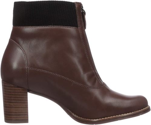 Marc Joseph New York Women's Leather Luxury Ankle Boot with Elastic Detail