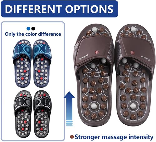 BYRIVER Acupuncture Massage Slippers Sandals Shoes