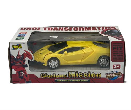 Robot Car Transformer Toy with Remote Control for Boys
