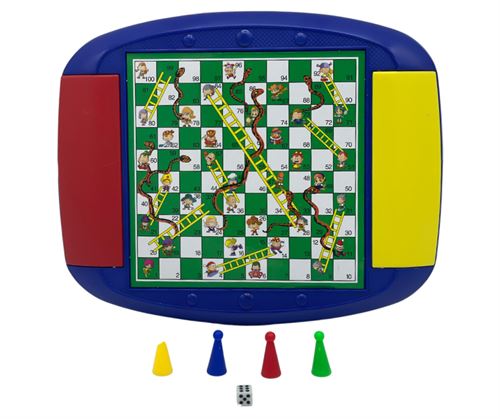Snakes and ladders is portable and foldable, perfect for travel