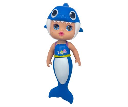 Baby Alive, Baby Shark Doll, with Tail and Hood - Blue