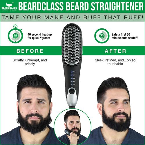 BEARDCLASS Premium Beard Straightener Comb