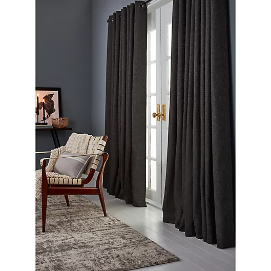Brookstone® Malone Draftblocker Grommet 213 cm Curtain Panel in Indigo (Single)