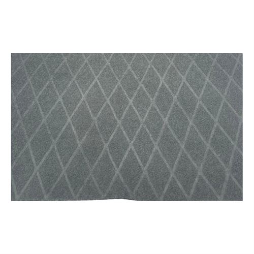 Gray bathroom rug with diamond shape 60 x 40 cm