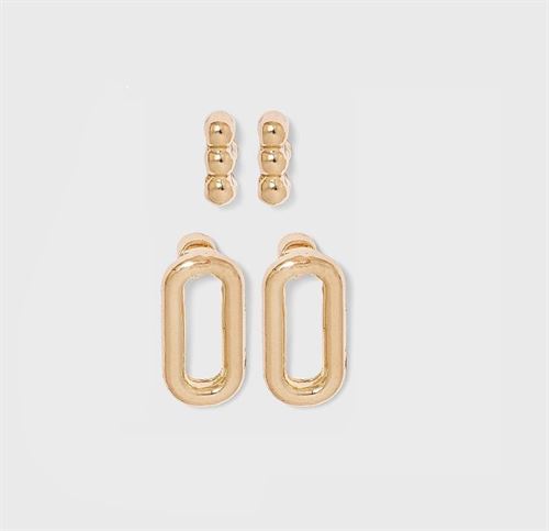 Chain Stud Earring - A New Day™ Gold