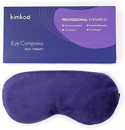 Kimkoo Moist Heat Eye Compress Microwave Hot Eye Mask for Dry Eyes