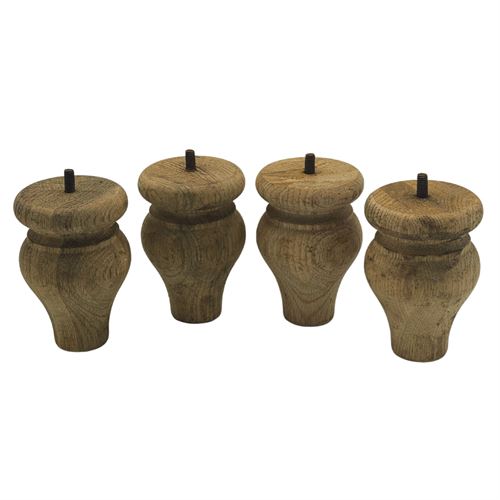 Wood Furniture Legs - 4 Pieces