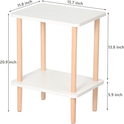 exilot 2-Tier Side Table Tall End