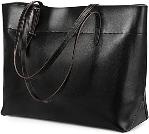Kattee Vintage Genuine Leather Tote Shoulder Bag
