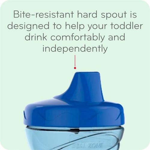 NUK Gerber's Bite Proof Raised Drinking Cup for Easy Drinking in a Fun Way for Kids