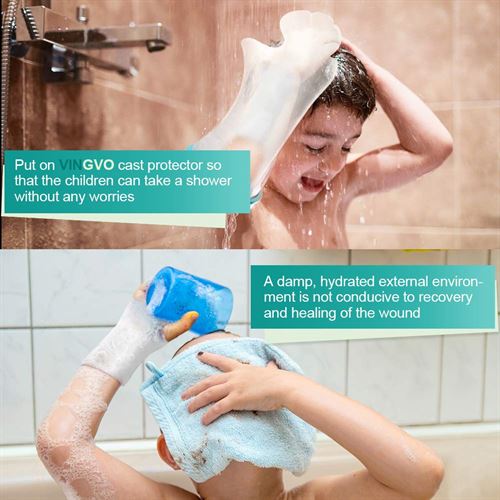 VINGVO Child Arm Cast Protector for Shower Bath