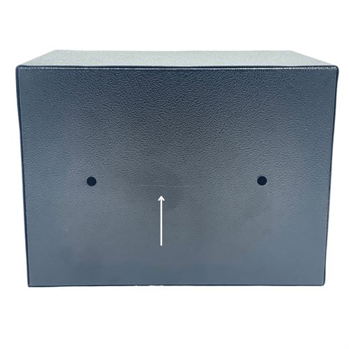 Home wall safe with double latch lock