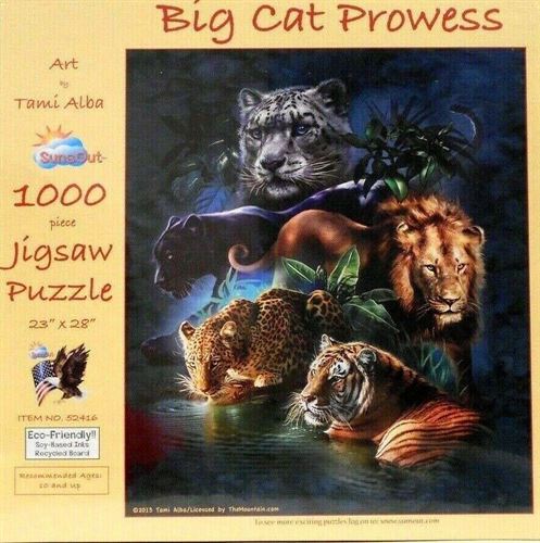 SunsOut Big Cat Prowess Jigsaw Puzzle (1000-Piece)