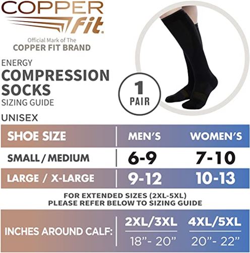 Copper Fit Energy Compression Socks
