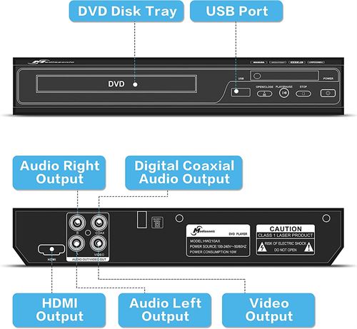 Mediasonic CD / DVD Player