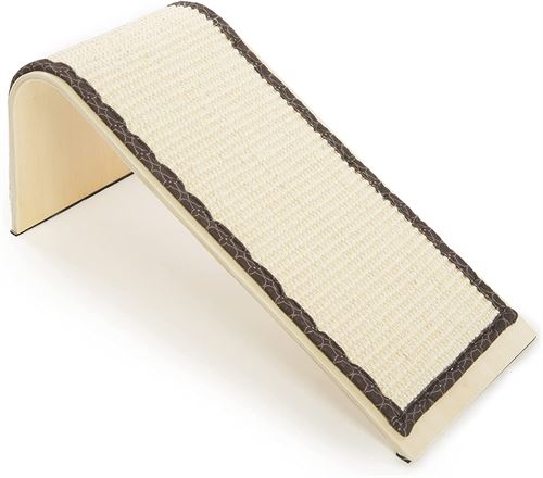 SmartyKat Sisal Angle Cat Scratch Ramp, Includes Catnip - Natural, One Size