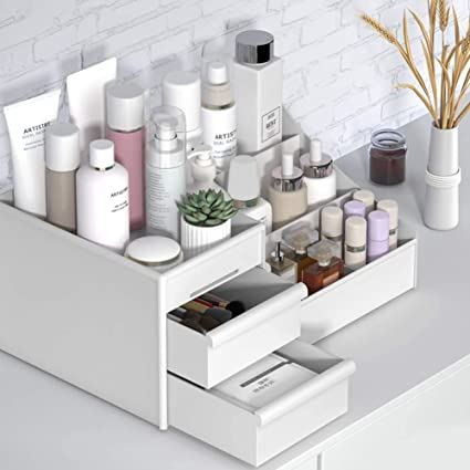 Makeup Organizer With Drawers — Countertop Organizer for Cosmetics