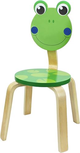 iPlay, iLearn 10 Inch Kids Solid Hard Wood Animal Chair