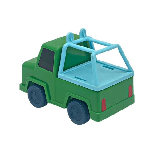 Ice cream vending car toy for children with headlights - green color