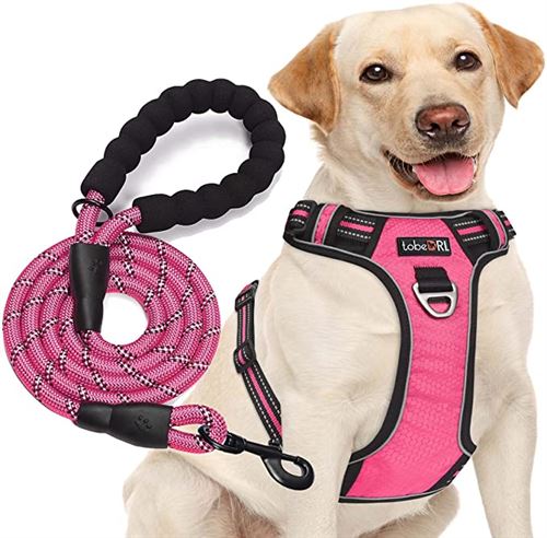 tobeDRI No Pull Dog Harness Adjustable Reflective Oxford Easy Control Medium Large Dog Harness