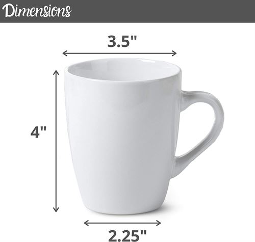 BTaT- White Coffee Mugs, Set of 5