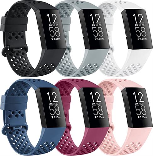 ‎Wepro Bands Compatible with Fitbit Charge 4 Bands and Fitbit Charge 3 Band for Women Men