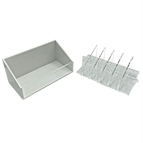 Acrylic riser makeup organizer with dividers 12 Section