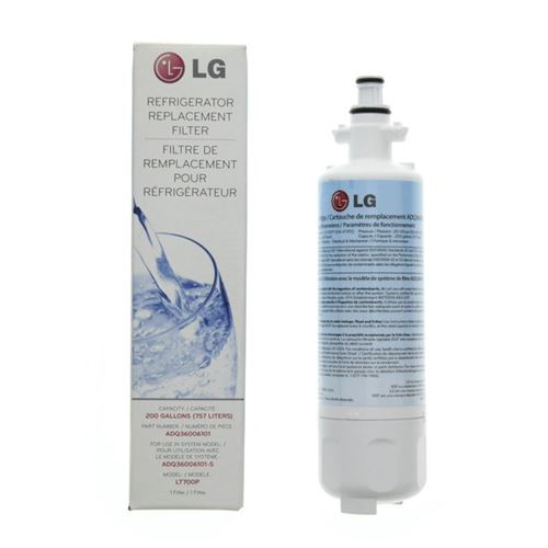 LG LT700P Water Filter for LG Refrigerators	200 gallons (757 liters)