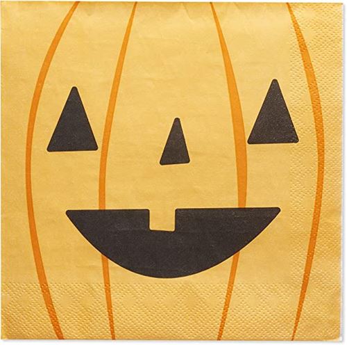 American Greetings Halloween Party Supplies, Pumpkin Lunch Napkins 50 Count