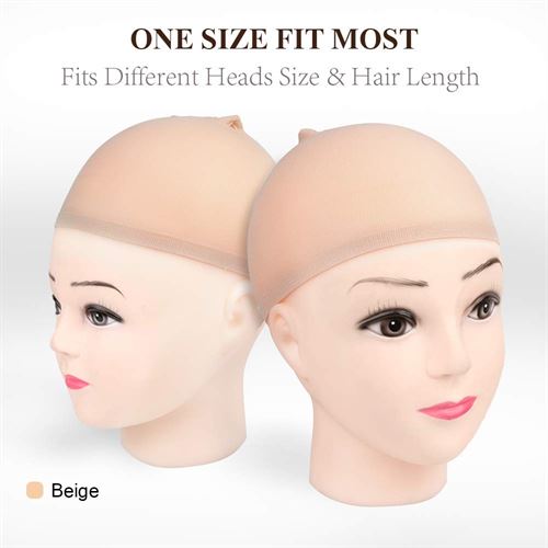 New nylon wig caps for Women (Beige)
