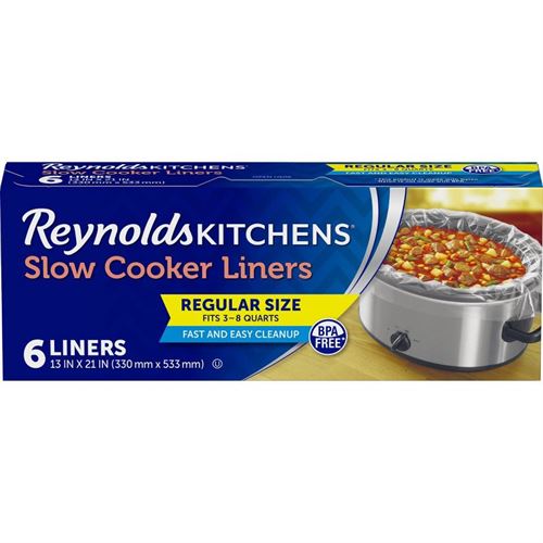 Reynolds Kitchens Regular Size Slow Cooker Liners - 6ct