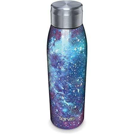 Tervis Purple Galaxy Insulated 18/8 Stainless Steel Slim Bottle with Silver Lid