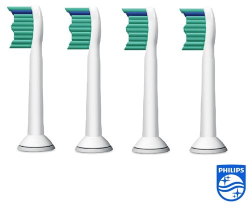 Philips Genuine Sonicare Pro Results Brush Heads, White, Pack of 4