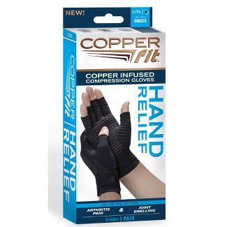 Copper Fit Unisex Hand Relief Compression Gloves