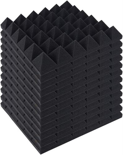 12 Pcs Pyramid High Quality Acoustic Foam Tiles Panels