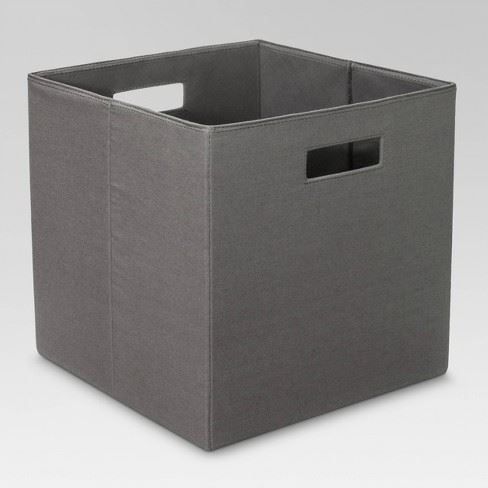 Fabric Cube Storage Bin (13″) – Threshold™ – Gray
