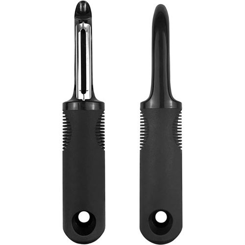 OXO Softworks for vegetables & fruits Serrated Peeler Stainless Steel Blade & Black Handle