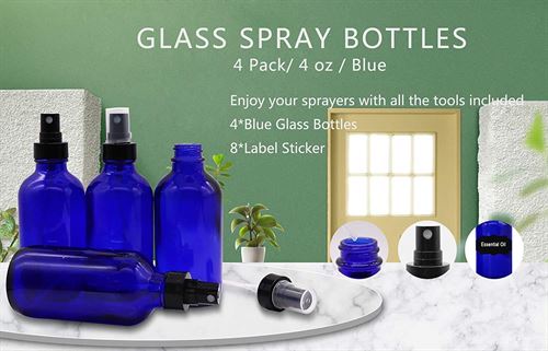 124.4 g /120ml Cobalt Brown Glass Spray Bottles ULG