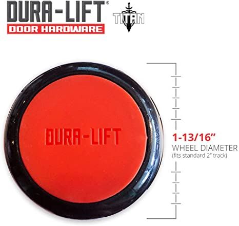 DURA-LIFT - Titan Premium 2 in. Sealed 6200ZZ Nylon Garage Door Roller with 4 in. Corrosion Resistant Stem ( 4 -Pack)