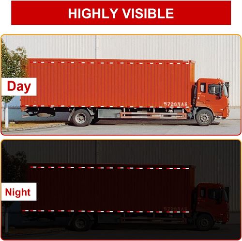 Vehicle Reflective Tape Red and White Waterproof Caution