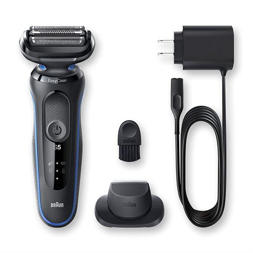 Braun Electric Razor for Men, Series 5 5018s Electric Foil Shaver with Precision Beard Trimmer, Rechargeable, Wet & Dry with EasyClean