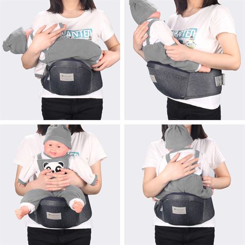 Baby Hip Seat Carrier,Baby Waist Seat with Adjustable Strap and Pocket