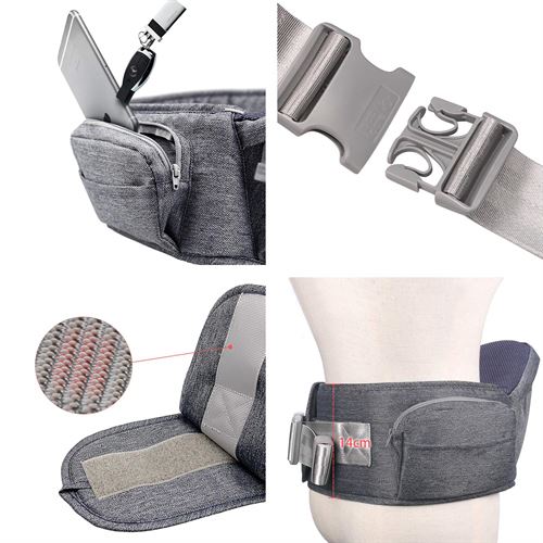Baby Hip Seat Carrier,Baby Waist Seat with Adjustable Strap and Pocket