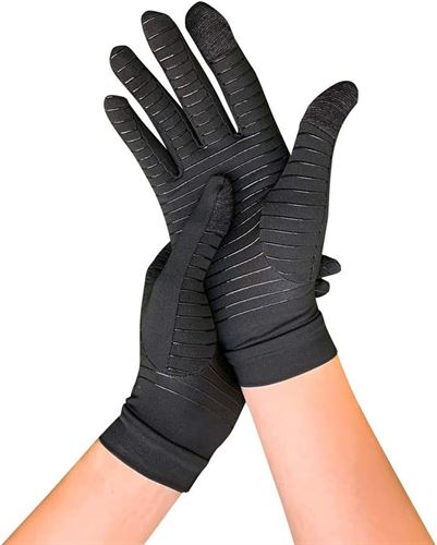 Full Finger Compression Gloves for Swelling Copper Arthritis size M