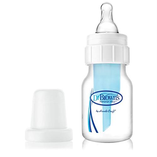 Dr. Brown's Natural Flow Feeding Bottle Polypropylene (60 Ml, Pack of 1, White)