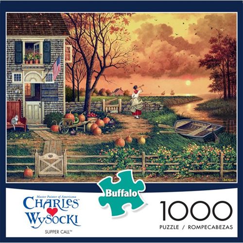 Buffalo Games 1000pc Jigsaw Puzzle, Charles Wysocki, Supper Call