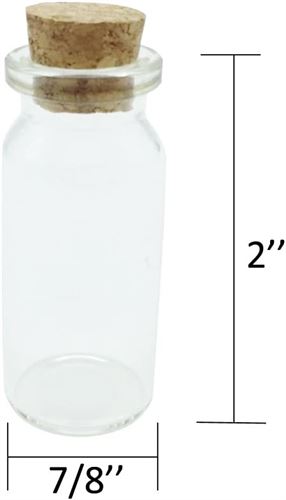 JASEASYZ Mini Glass Jars with Cork Lids, 10ml DIY herb Sand Art