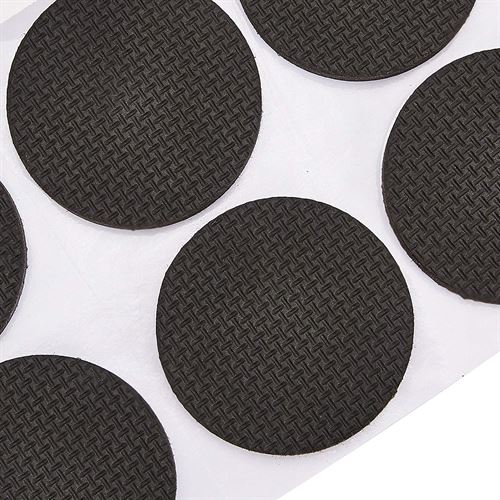 Amazon Basics Rubber Furniture Pads, Black, 5 cm Round, 8 pcs